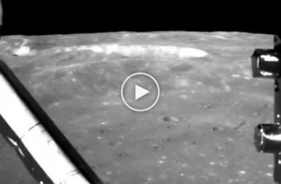 Видео посадки на обратную сторону Луны с бортовой камеры китайского аппарата Чанъэ-4