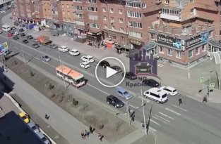 Провальная попытка задержания водителя Infiniti в Красноярске