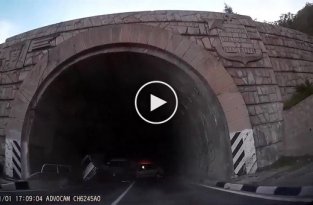 ДТП в одном из крымских тоннелей