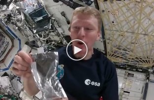 Приготовление кофе на борту МКС