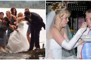 20 нелепых свадебных фото, после просмотра которых вам расхочется жениться (22 фото)