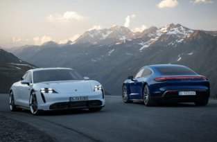 Porsche официально представила электромобили Taycan (7 фото)
