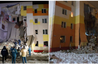 Обрушение жилого дома под Белгородом (2 фото + 1 видео)