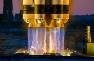 Роскосмос публикует красивейшие кадры запуска ракеты Протон-М с космодрома Байконур (4 фото + 1 видео)