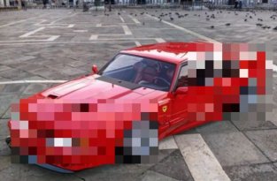 Каким было бы совмещение автомобилей Ferrari F40 и Ford Mustang Fox Body (7 фото)