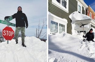 «Снегомагедон»: В Канаде выпало рекордное количество снега (19 фото)