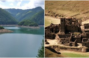 В Италии решили осушить озеро, которое скрывает деревню-призрак (7 фото)