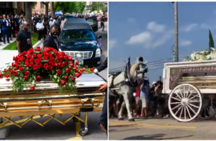 Золотой гроб и карета: в США прошли похороны Джорджа Флойда (5 фото)