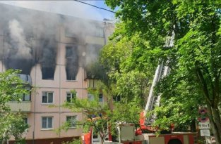 Камера наблюдения зафиксировала взрыв в московской пятиэтажке (3 фото + 3 видео)