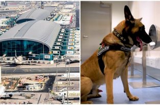В аэропорту Дубая собак научили выявлять коронавирус (5 фото + 1 видео)