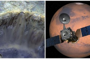 «Роскосмос» показал снимок марсианского кратера (4 фото)