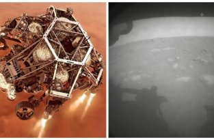 Американский ровер успешно приземлился на Марсе и прислал первые снимки (11 фото)