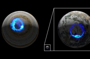 Ученые NASA выяснили, откуда на Юпитере полярное сияние (4 фото + 1 видео)