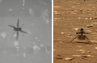 Вертолет NASA совершил первый полет на Марсе (11 фото + 1 видео)