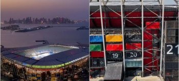 В Катаре появился стадион из старых контейнеров: его можно собирать как LEGO (13 фото)