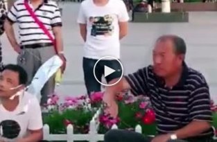 Китайский воздушный змей который запускают деды в свободное время