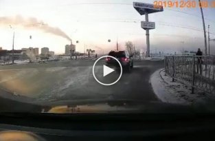 В Казани водитель BMW решил дать угла