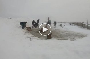 В Башкирии семь лошадей провалились под лед