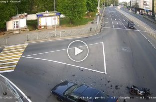 ДТП с мотоциклом в Калининграде, в котором погибли два человека