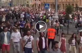Масштабы протестов в Минске