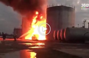 На нефтебазе в Дагестане произошел взрыв