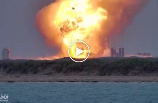 Эпичный взрыв ракеты SpaceX Starship