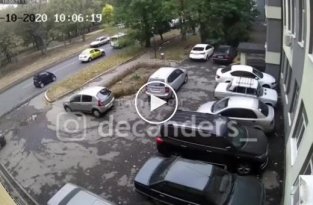Пьяный украинец выпал из окна