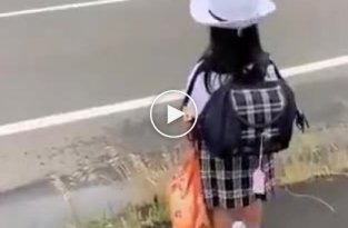 Как выглядит обычный школьный автобус в Японии