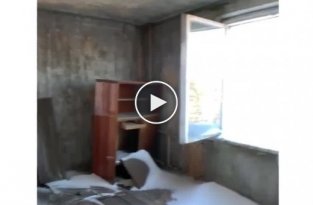 Заброшенная двухуровневая квартира в Припяти