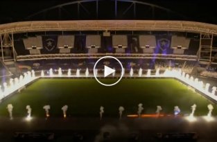 На Кубке Америки устроили захватывающее лазерное 3D-шоу в честь Диего Марадоны