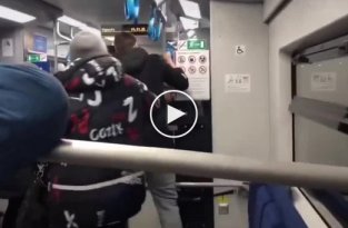 Езжайте в свои аулы! Драка с иностранцем в московском метро (мат)