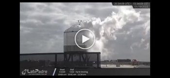 Разрушение ёмкости с жидким азотом на фабрике SpaceX в Техасе