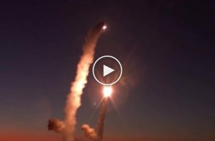Рашисты опубликовали кадры запуска по Житомиру ракет «Калибр» из акватории Черного моря