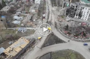 Так выглядит с воздуха освобожденная от орков Бородянка под Киевом