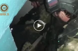 А здесь тик-ток войска Кадырова воюют с подвалом