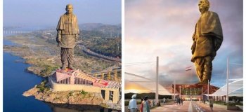Как строили самую большую статую в мире (7 фото)