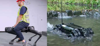 В Китае создали своего робопса который умеет плавать (3 фото + 1 видео)