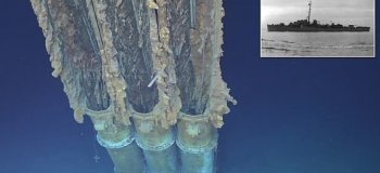 Обнаружен корабль, затонувший на рекордной глубине во время Второй мировой (5 фото + 1 видео)
