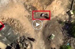 Красивое видео с бегающими в панике орками, которых закидывают самодельными боеприпасами