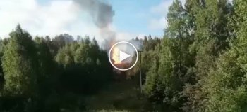 Утром в Карелии произошел взрыв в результате прорыва магистрального газопровода Волхов-Петрозаводск