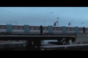 Прыжок в воду с метро. Стокгольм