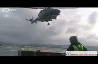 Архив. Посадка вертолета в экстремальных погодных условиях