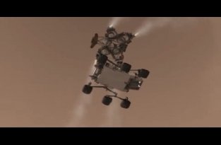 Анимация предстоящего исследовательского полета на марс